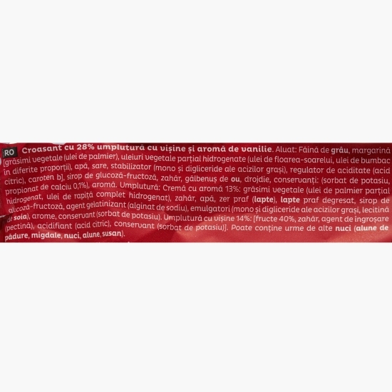 Croissant cu cremă de vișine și vanilie 60g