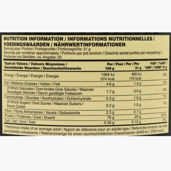 Proteine din zer, pudră proteică ON 100% Whey Gold Standard, aromă ciocolată, 775g