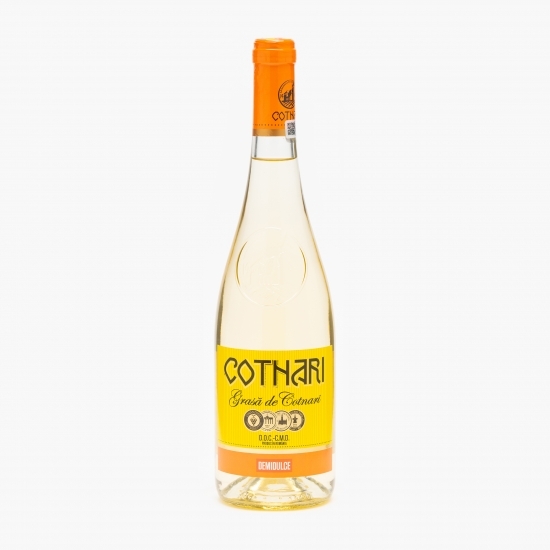 Vin alb demidulce Grasă de Cotnari, 12%, 0.75l