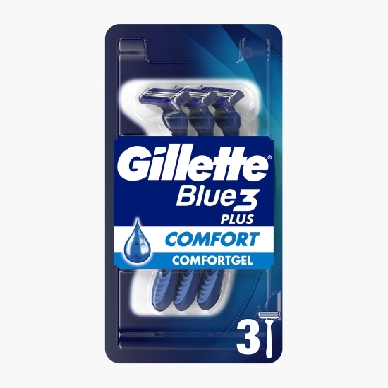 Aparat de ras de unică folosință Blue3 Plus Comfort, 3 buc