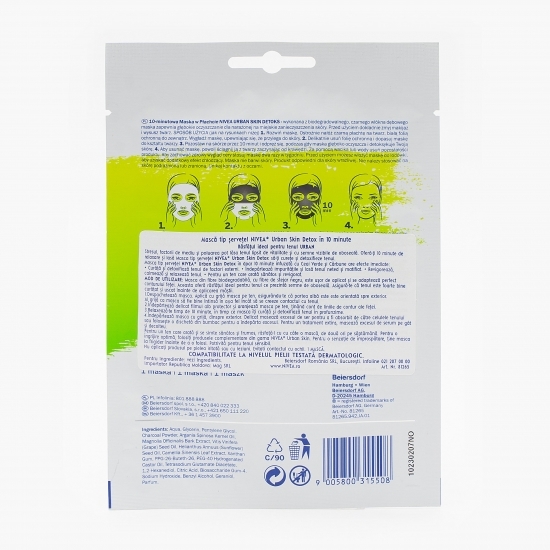 Mască șervețel Urban Skin Detox