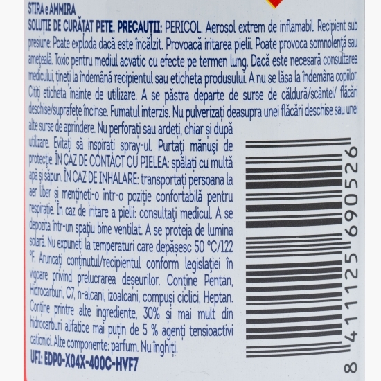 Soluție spray îndepărtare pete 200ml