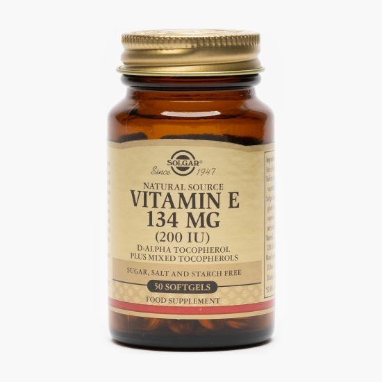 Vitamina E naturală 134mg (200 IU) 50 capsule moi