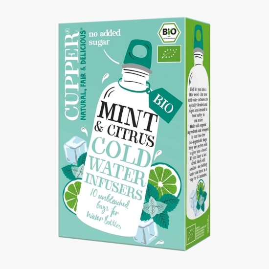 Ceai rece eco cu mentă și citrice, 10 plicuri, 27g