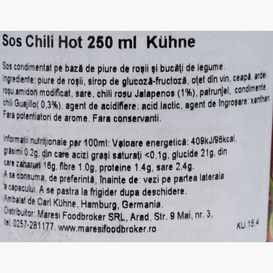 Sos hot chili 250ml