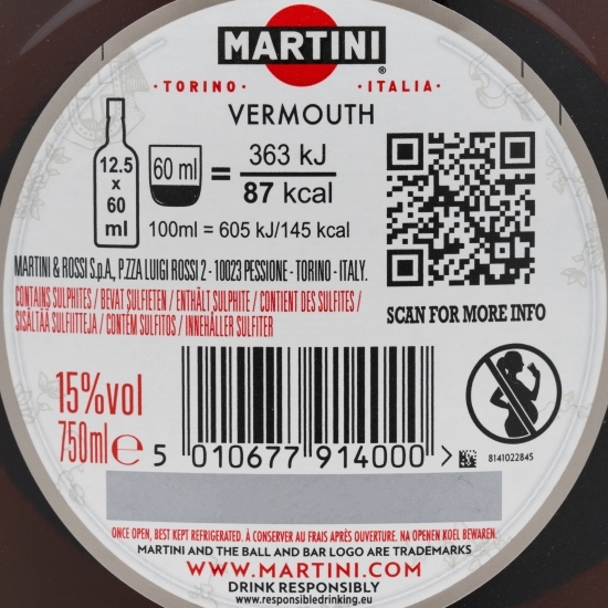 Vermut Rosso 15% alc. 0.75l