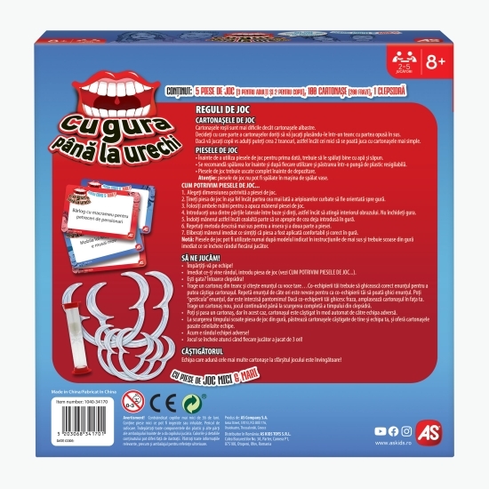 Joc de societate Cu gura până la urechi, +8 ani