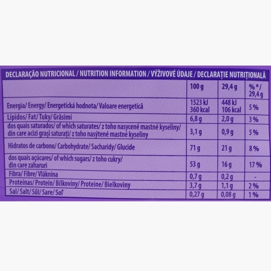 Biscuiți cu jeleu cu aromă de portocale Choco Jaffa 147g