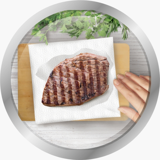Prosoape de hârtie Jumbo, 3 straturi, 2 role, 460 foi