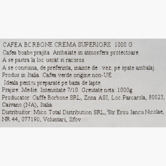 Cafea boabe Crema Superiore 1000g