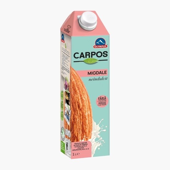 Băutură vegetală din migdale Carpos, fără zahăr 1l
