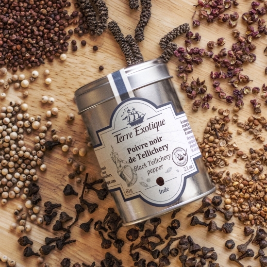 Măslinescu - Piper negru Tellicherry 60g, origine India
