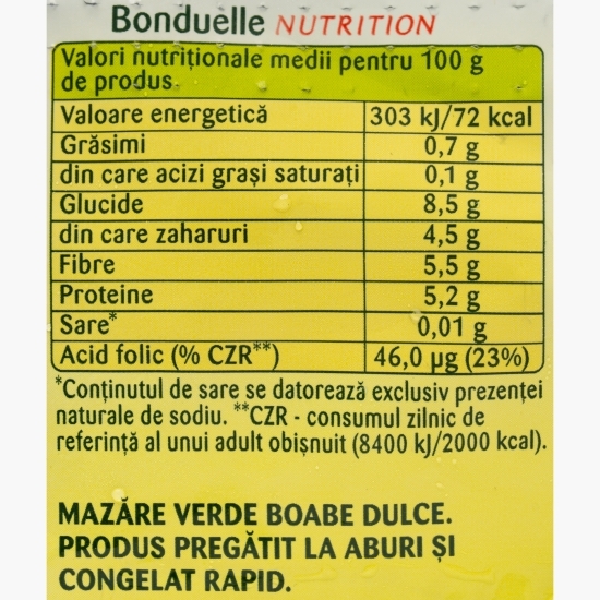 Mazăre verde boabe dulce 400g