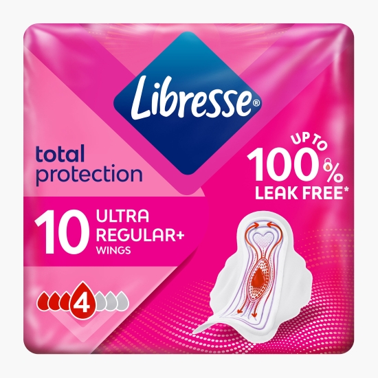 Absorbante Ultra Regular+ cu aripioare 10 buc