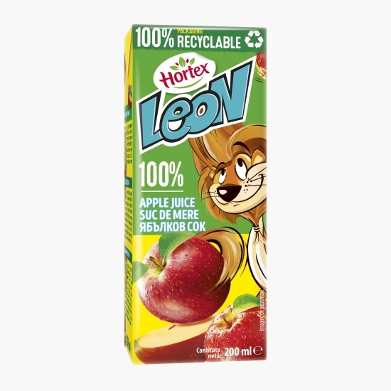 Suc de mere Leon 100%, 0.2l