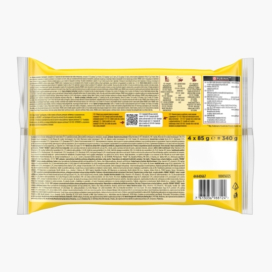 Hrană umedă pentru pisici Junior, 4x85g, cu pui