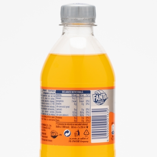 Băutură carbogazoasă portocale zero zahăr 0.5l