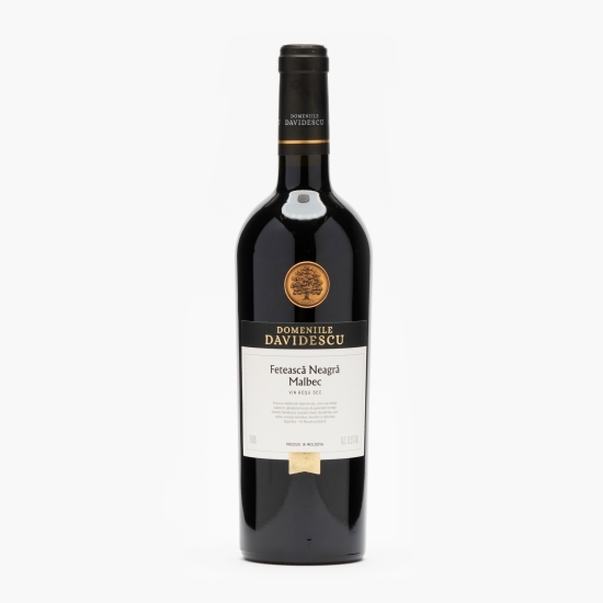 Vin roșu sec Fetească Neagră & Malbec, 13.5%, 0.75l