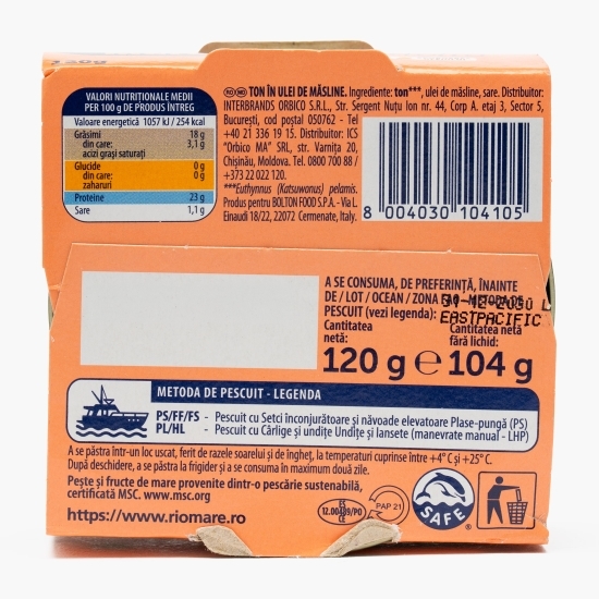 Ton în ulei de măsline Filod'olio, 120g