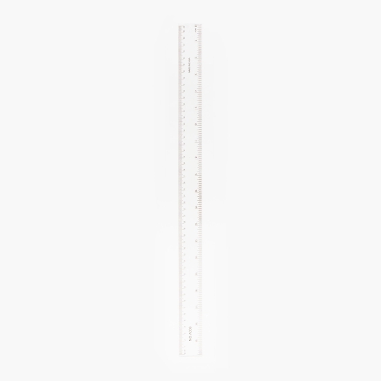 Riglă transparentă, plastic, 50 cm