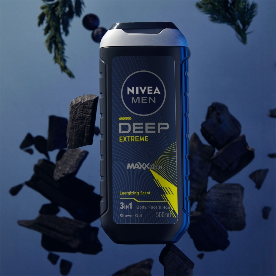 Gel de duș bărbați Deep Sport 3în1, pentru corp, față și păr 500ml