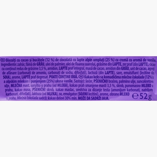 Biscuiți cacao umpluți cu cremă de lapte Sensations Cookies Oreo 52g