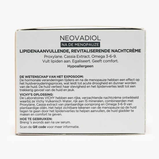 Cremă de noapte cu efect de refacere a lipidelor și fermitate Neovadiol Post-Menopause, 50ml