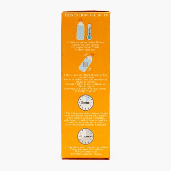 Ceai rece eco cu lămâie, ghimbir și turmeric, 10 plicuri, 27g