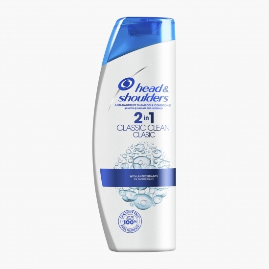 Șampon anti-mătreață Classic Clean 2 în 1 pentru păr normal 675ml