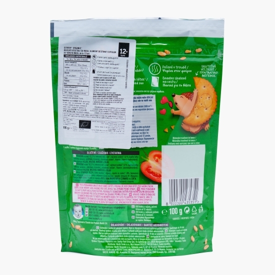Cracker organic cu tomate, +12 luni, 100g