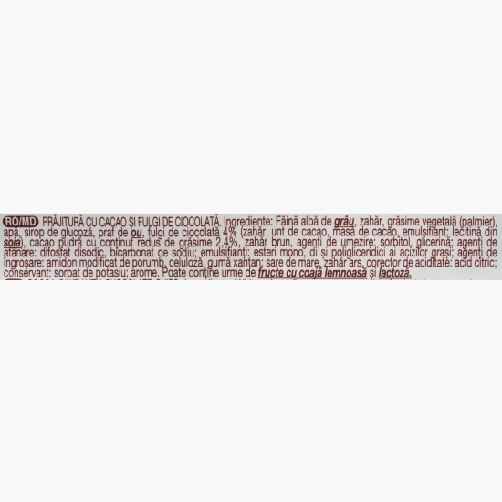 Prăjitura casei cu cacao și fulgi de ciocolată 60g