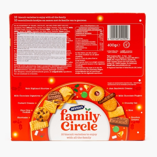 Biscuiți asortați Family Circle, 400g
