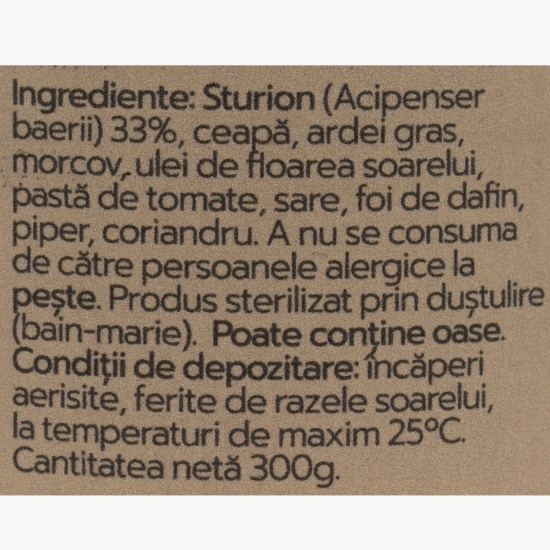 Zacuscă pescărească de sturion 300g