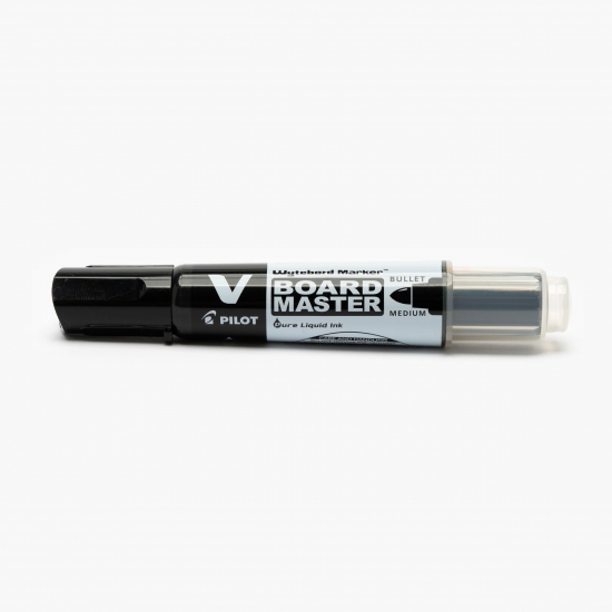 Marker pentru tablă Vboard Master, 2.3 mm vârf rotund, negru