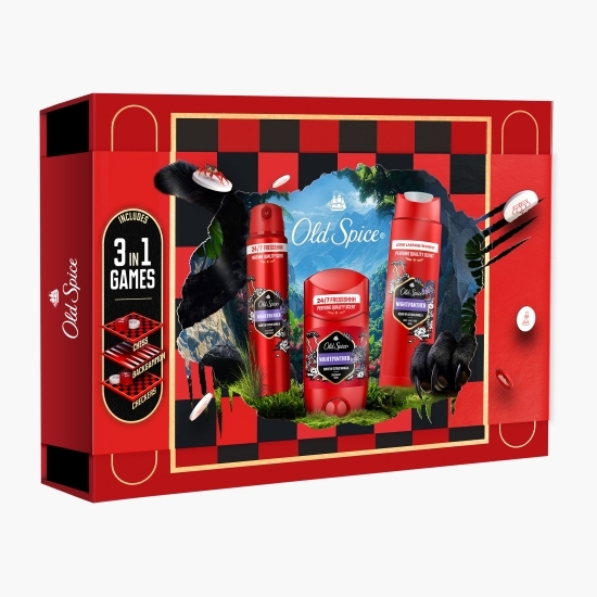 Set Cadou Gamebox (deodorant stick Nightpanther 50ml + spray Nightpanther 150ml + gel de duș Nightpanther 250ml)