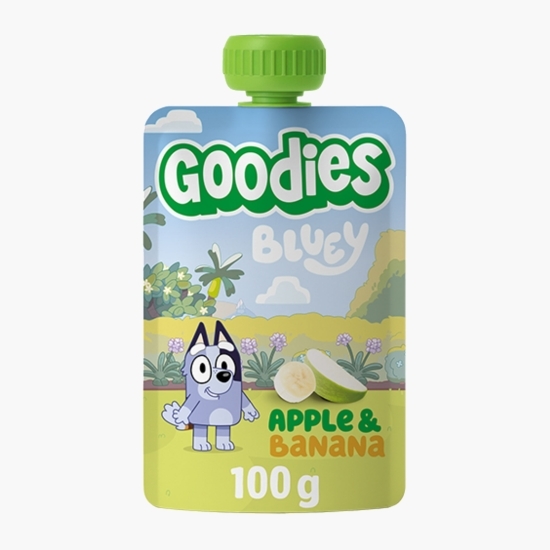 Piure de măr și banană Bluey, +3 ani, 4x100g