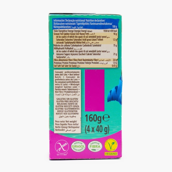 Biscuiți Sharkie, fără gluten, 4x40g, 160g