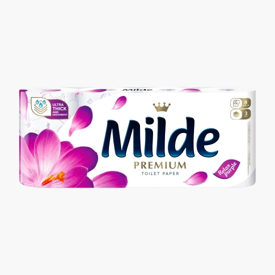Hârtie igienică Relax Purple 3 straturi 8 role