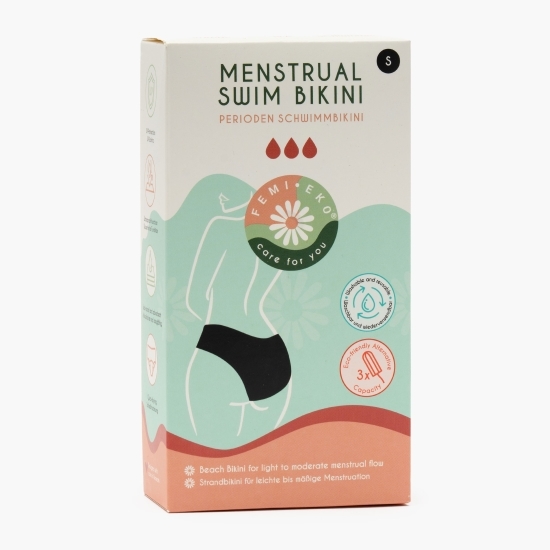 Bikini menstruali înot, mărimea S, negru