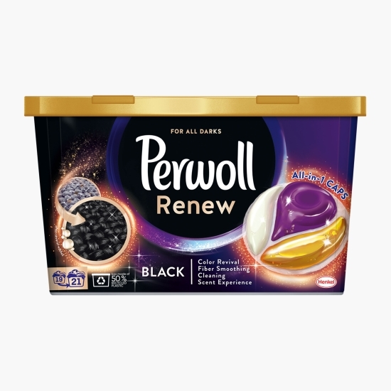 Detergent de rufe capsule, Renew Black, All in 1, Caps, 21 spălări