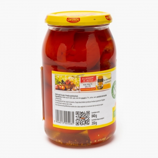 Ardei roșii în oțet 840g