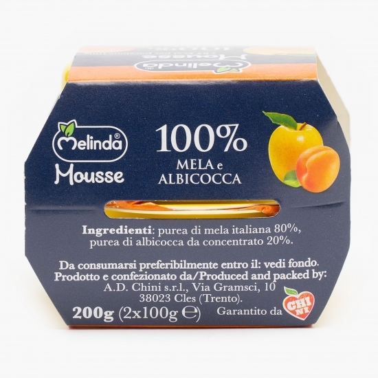 Mousse de mere și caise 200g (2x100g)