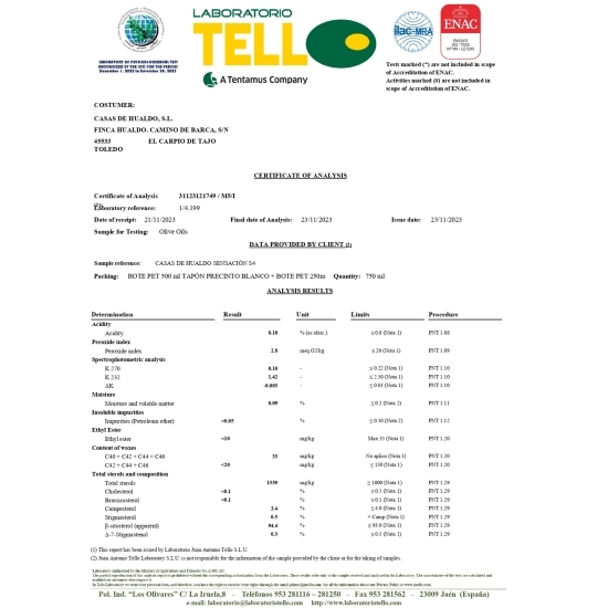 Măslinescu - Ulei de măsline extravirgin Sensacion, 3l