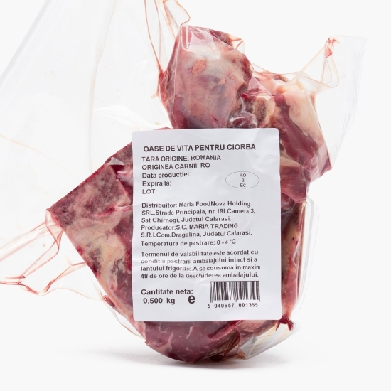 Oase de vită pentru ciorbă, 500g