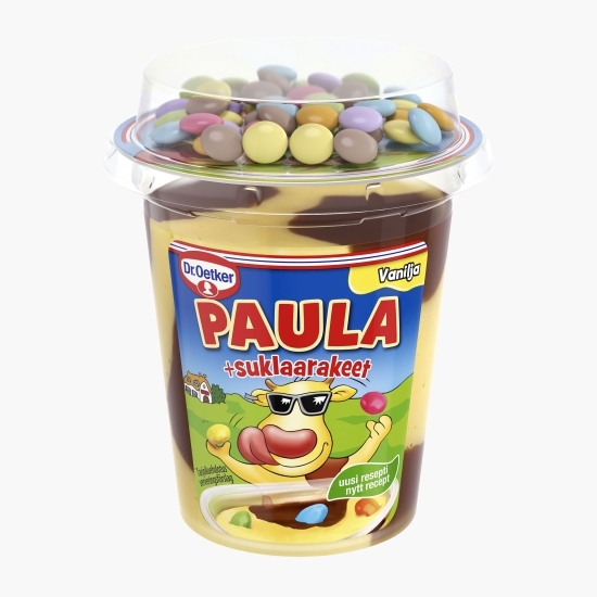Budincă Paula vanilie-ciocolată cu bomboane 125g