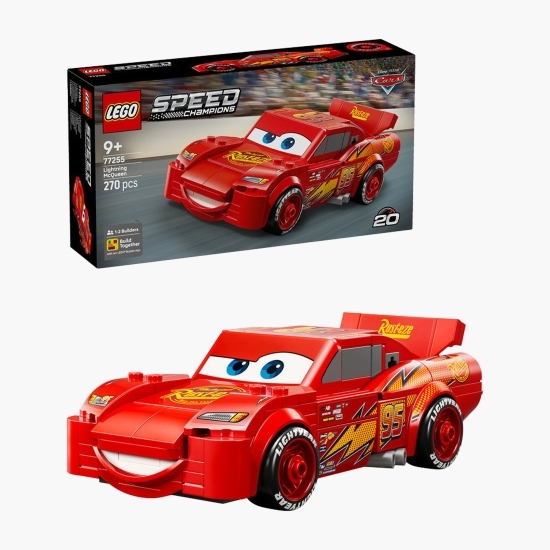 Fulger McQueen, 77255 Speed Champions, 270 piese, +9 ani