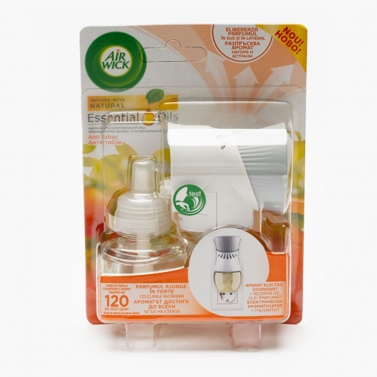 Aparat electric odorizant Anti tabac + rezervă de ulei 19ml