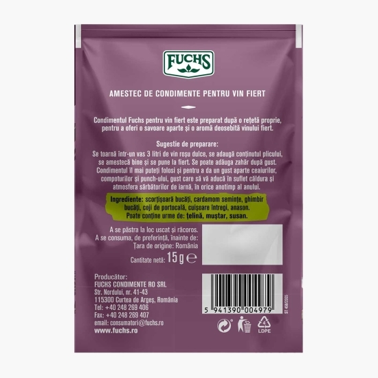 Amestec de condimente pentru vin fiert 15g