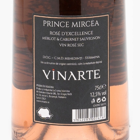 Vin rose sec Merlot&Cabernet Sauvignon, 12.5%, 0.75l