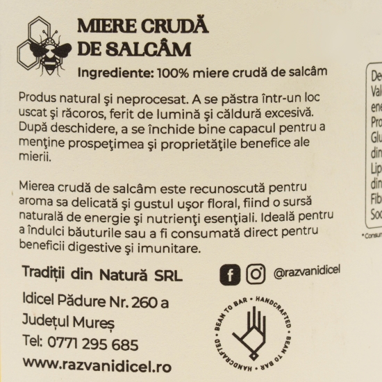 Miere de salcâm crudă eco 450g